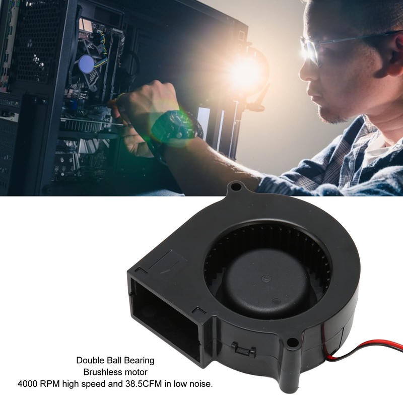 Case Cooling Fan for PC Computer Chassis, 38.5CFM Low Noise