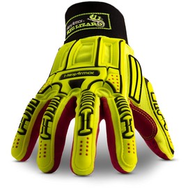 HexArmor RIG LIZARD 2038 Hi-Vis Safety Work Gloves, Large