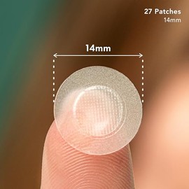 Rael Miracle Microcrystal Spot Cover - Hidrocoloide, parches de acné con aceite de árbol de té, etapa temprana (27 unidades)