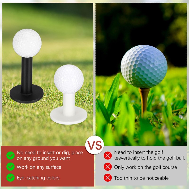TIXIPEM 2.76IN Rubber Golf Tees [8PCS] - Flexible Stable Ball