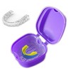 Retainer Case Denture Bath Box Easy Clean with Strainer Basket