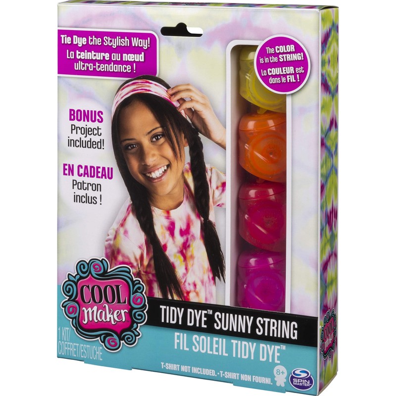 Cool Maker - Tidy Dye Sunny String Kit for Fabric