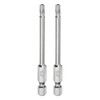 sourcing map 2pcs T20 Security Torx Bit 1/4" Hex Shank