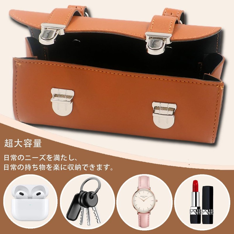 Motorcycle Mini Tool Kit, PU Leather Storage Bag, Accessories Storage,