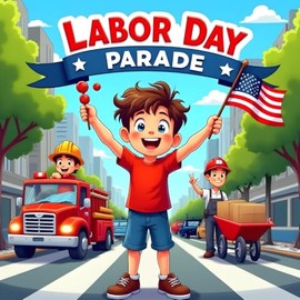Labor Day Adventure book for Kids: A Fun and Educational Story About Hardworking Heroe, Storybook About Jobs and Helping Othe