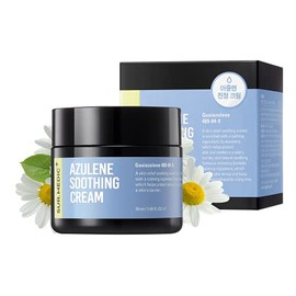 SURMEDIC AZULENE Crema hidratante calmante para pieles sensibles, hidratante facial diario para reparacin de barreras, cuidado de alivio de manchas,  