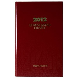 AT-A-GLANCE Standard Diary Recycled Daily Journal, Red, 2013 (SD377-13)