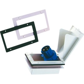 Haba CEE Einspeis Plug for Caravan with Lid and Swivel Coupling