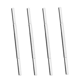 Chihutown 4PCS Golf Shaft Extension,Stainless Golf Club Extensions, 0.5 0.6in Putter Shaft Extension (Silver)
