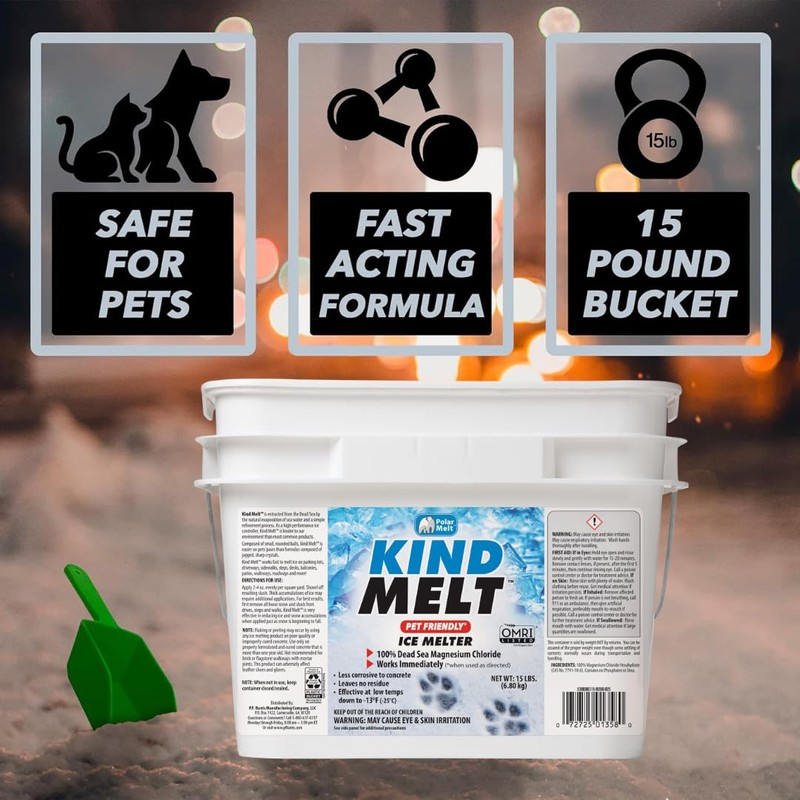 Harris Kind Melt Pet Friendly Ice and Snow Melter, Fast