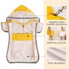 SlowTon Impermeable para Perros, Transparente Doble Capa Capucha, Impermeable para