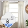 White Blackout Curtain Rod, Adjustable Extra Long 5.5-12.7Ft, Wrap Around
