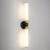 Modern Wall Sconce, HWH 27'' Black Gold Bathroom Vanity Light