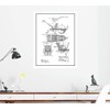 Seed-planter Patent Print Black Ink on White with Border (24"