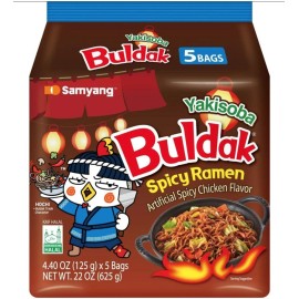 Samyang Buldak Yokisoba Spicy Chicken Ramen 125g x 5 Packs