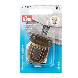 Prym 417977 Tuck Lock 26 mm Antique Brass, Brown, One Size