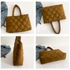 Makukke Puffer Tote Bag Aesthetic Quilted Bag Women's Shoulder Bag