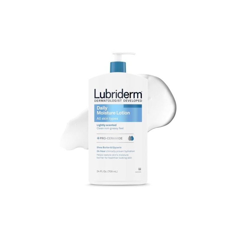 Lubriderm Daily Moisture Hydrating Body and Hand Lotion with Vitamin