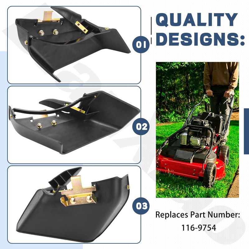 BianXiao 116-9754 Side Discharge Chute Compatible with Toro Exmark 30”