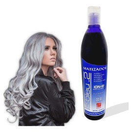 Shampoo Matizador Morado Para Canas Rubios Y Beige Sin Sal