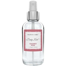 Olivia Care Body Mist Spray Made with Natural Sugared Rose Fragrance Scent - Refreshing, Soothing & Moisturizing - Eliminate Odor with Fresh Floral Aroma
