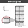 HJIAMA Wall Organiser, 10 Large Pockets Organiser Hanging, Hanging Storage,