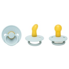 Cutties and Giggles Gummi-Babyschnuller-Set – Designer, anatomische & runde Formen | BPA-freie Schnuller | kiefergerechte & bequeme Brustwarzenoptionen | 6-18 Monate | weiches Latex (Grau)