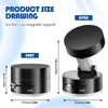 KFDDRN Magnetische Handy Autohalterung, Faltbarer 360° Verstellbare Elektrische Vakuum Magnet