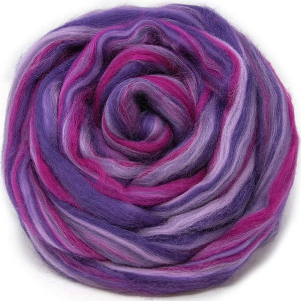 Super Soft Merino Wool Fiber. Colorful Combed Top Roving for