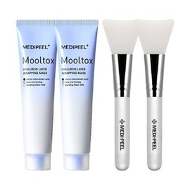 Medifil 메디필 히알루론산 레이어 물톡스 랩핑마스크 70ml 기획(본품 + 듀얼브러쉬) x2 Medifill Hyaluronic Acid Layering Water Tox Wrapping Mask 70ml Set (Main Product + Dual Brush) x2