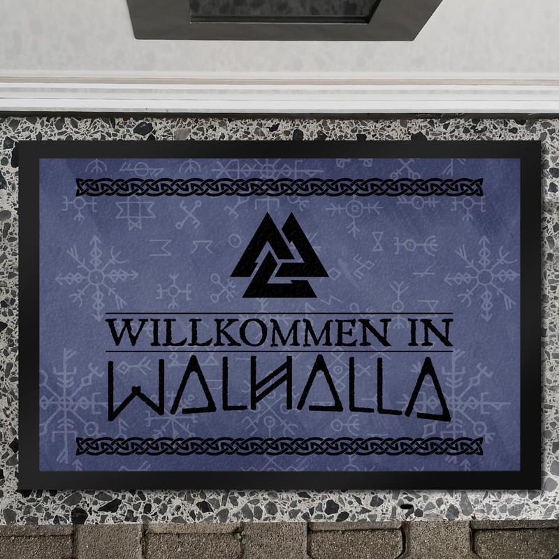 Welcome to Walhalla Viking Doormat XXL 50 x 75 cm