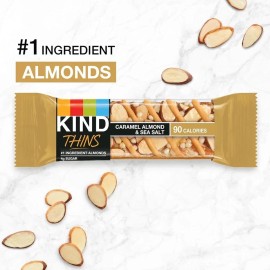 KIND THINS Caramel Almond & Sea Salt, Gluten Free, 100 Calories, 10 count Pack 1