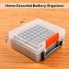 FULLCASE Battery Storage Organizer Holder Holds 72 AA AAA Batteries,