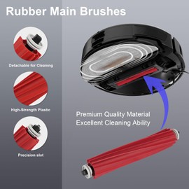 25 PCS Accessories Kit for Roborock S7 Max Ultra/ S7 MaxV Ultra Robot Vacuum Cleaner, Replacement Parts Main Brush, Side Brush, Washable Filter, Mop Cloths, Vacuum Bags, Cleaning Brush