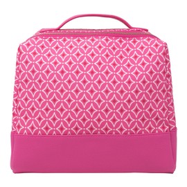 Draper James Insulated Lunch Box for Women, Cute Lunch Tote with Double Zipper Closure and Carrying Handle, Stylish Thermal Bag for Adults and Teens, Pink