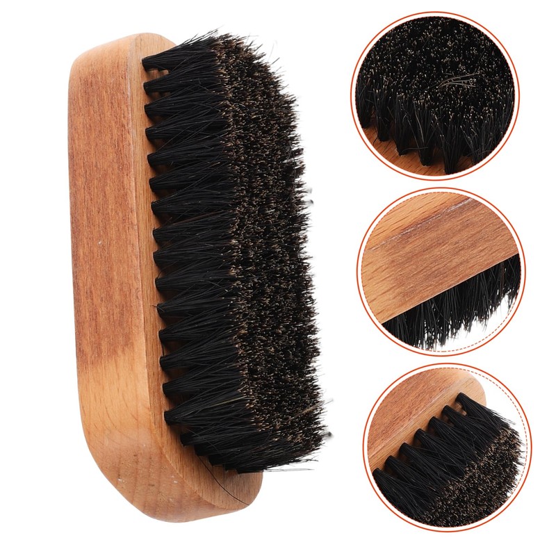 BIUDECO Pcs Wooden Beard Mustache Grooming Brush Beechwood Handle Hair