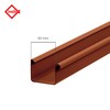 INEFA Box-Shaped Plastic Gutter, 200 cm