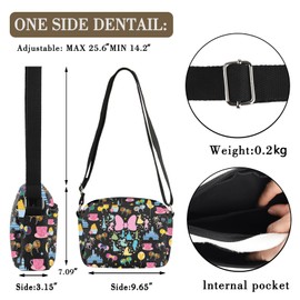 MBMSO Princess Crossbody Bag Princess Character Gifts for Princess Group Fans Fairy Tales Princess Merch Princess Party Purse, Princess Hb-cb, Small Crossbody Sling Bag