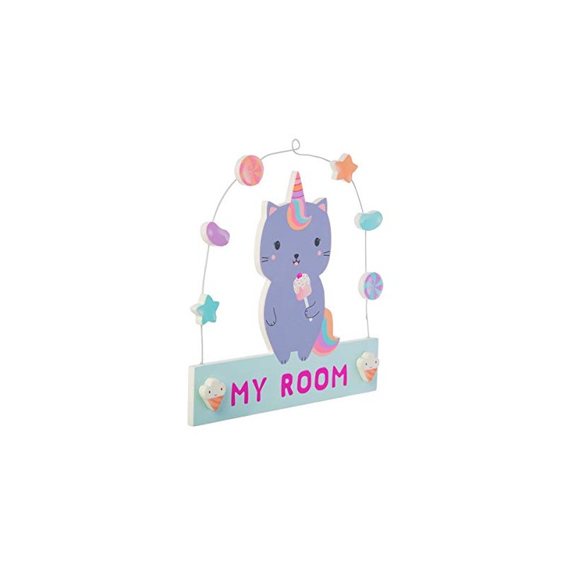 Sass & Belle Luna Caticorn Sweeties Hanging Plaque