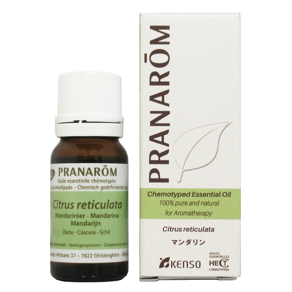 Pranalom Essential Oil Mandarin 0.3 fl oz (10 ml)