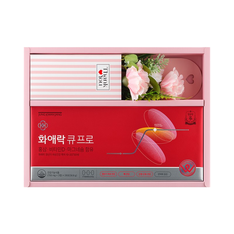 Jeonggwanjang CheongKwanJang Hwaaerak Cupro 700mg 84 tablets / 정관장 화애락