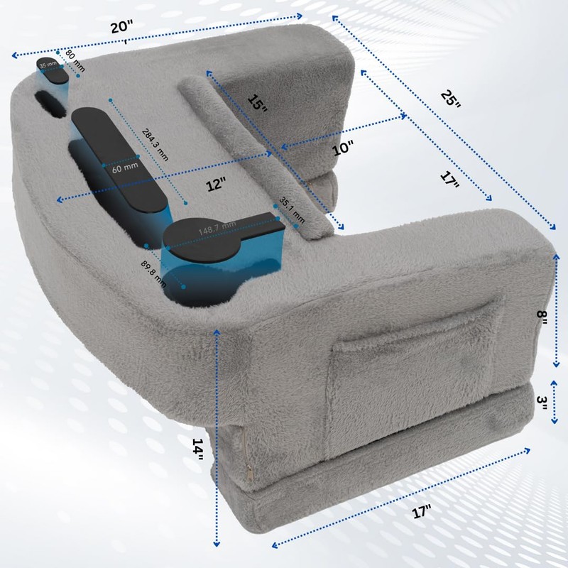 Reading Pillow for Gaming – Extra Large Lap Desk &