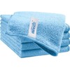 HOMEXCEL Blue Cleaning Rags 5 Pack, Highly Absorbent Microfiber Cleaning