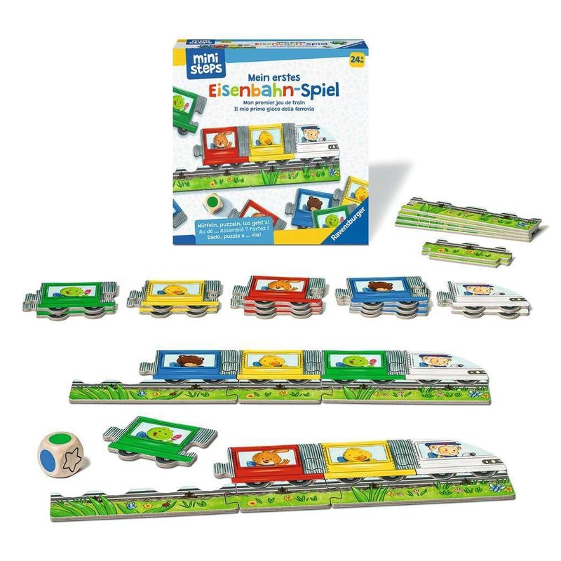 Ravensburger ministeps 4187 My First Railway Game, First Dice and