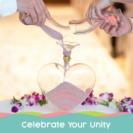 Sandsational Sparkle Pink Blush Unity Sand, 2 LB (32 oz), Colored Sand for Weddings, Vase Filler, Home Décor, Craft Sand, Aquarium Sand, and More