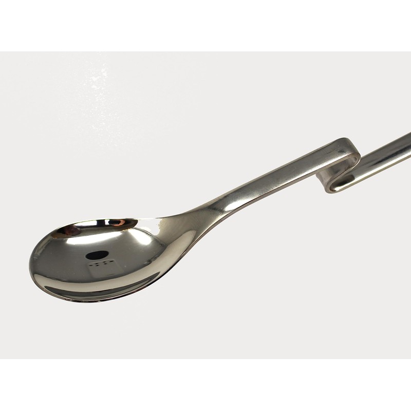 6 x long drink spoons with kink (20 cm long),