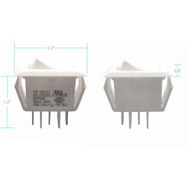 Kitchen Basics 101 S97016971 Range Hood Light & Fan Parts Switch for Broan 2 Pk