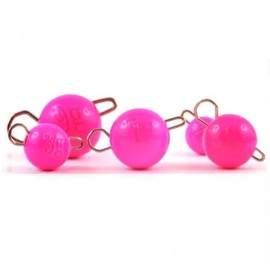 Tungsten Fluro Pink Floro Cheb Cheburashka Fishing Weights 2g 3g 5g 7g – 3pcs | FISHIN ADDICT (2g)