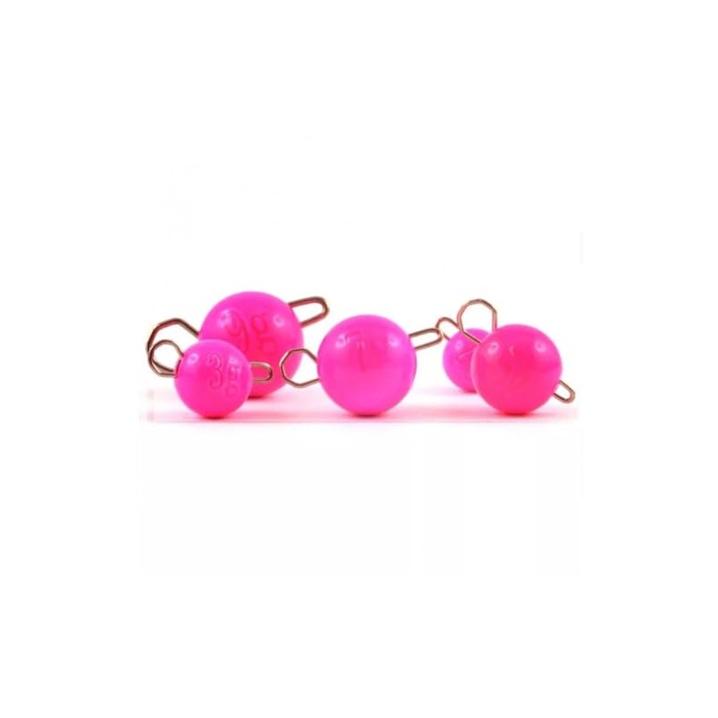 Tungsten Fluro Pink Floro Cheb Cheburashka Fishing Weights 2g 3g