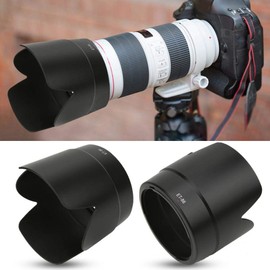 Camera Lens Hood Lens Hood Replacement Camera Mount Lens Hood ET-86 Black Plastic Lens Hood for Canon EF 70-200mm f/2.8 Cameras Mounted on The Camera Stably